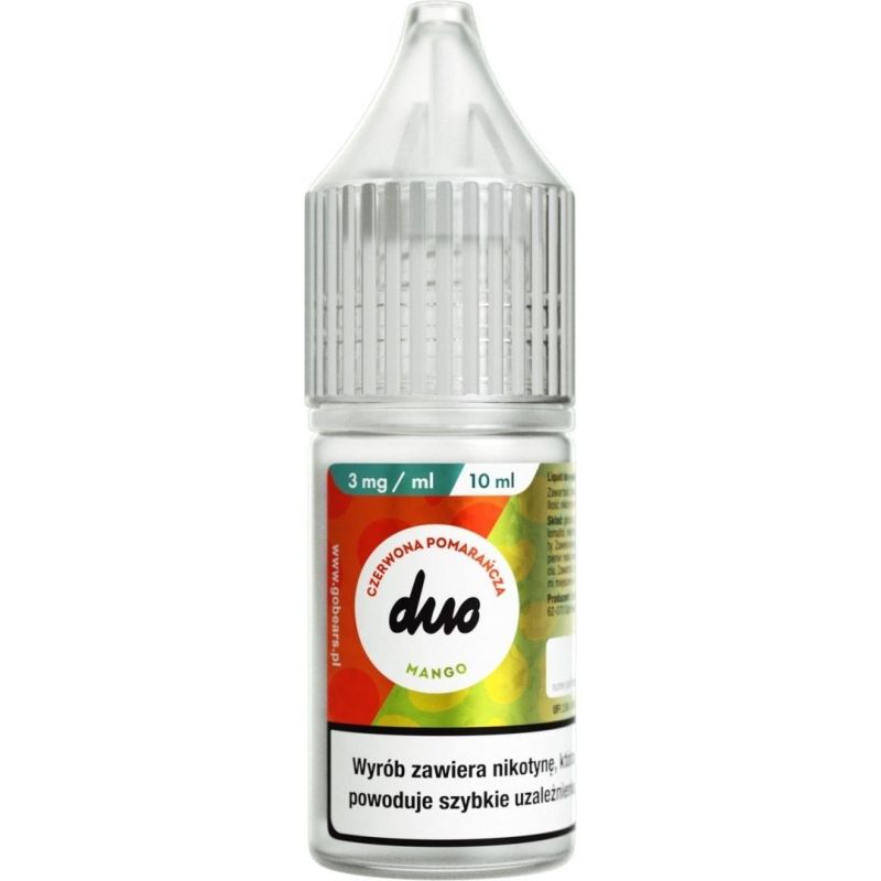 E-liquid Duo Nicotine 10ml - Blood Orange Mango 3mg | BigVapoteur