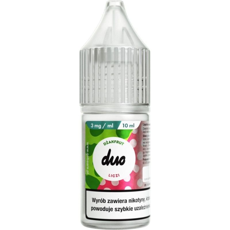 Liquid Duo Nicotine 10ml - Dżakfrut Liczi 3mg | BigVapoteur