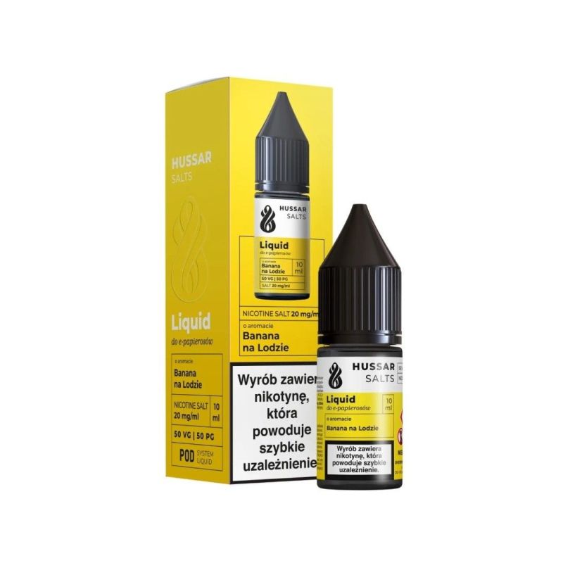 Liquid Hussar Salts 10ml - Banan na lodzie 20m | BigVapoteur