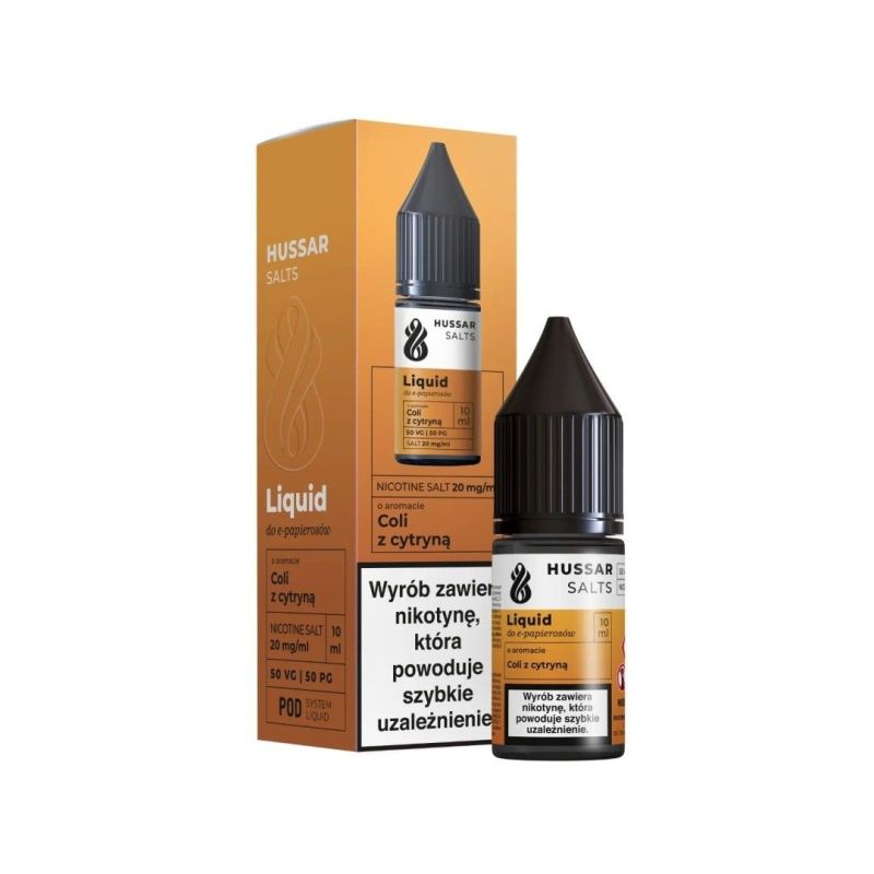 Liquid Hussar Salts 10ml - Cola z cytryną 20mg | BigVapoteur