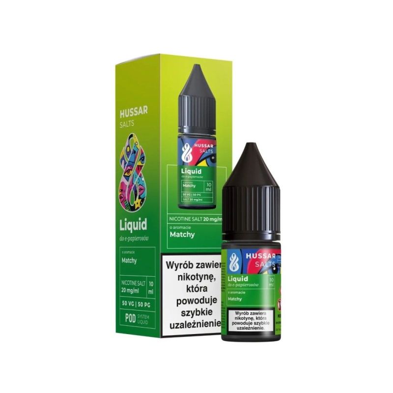 Liquid Hussar Salts 10ml - Matcha 20mg (A25) | BigVapoteur