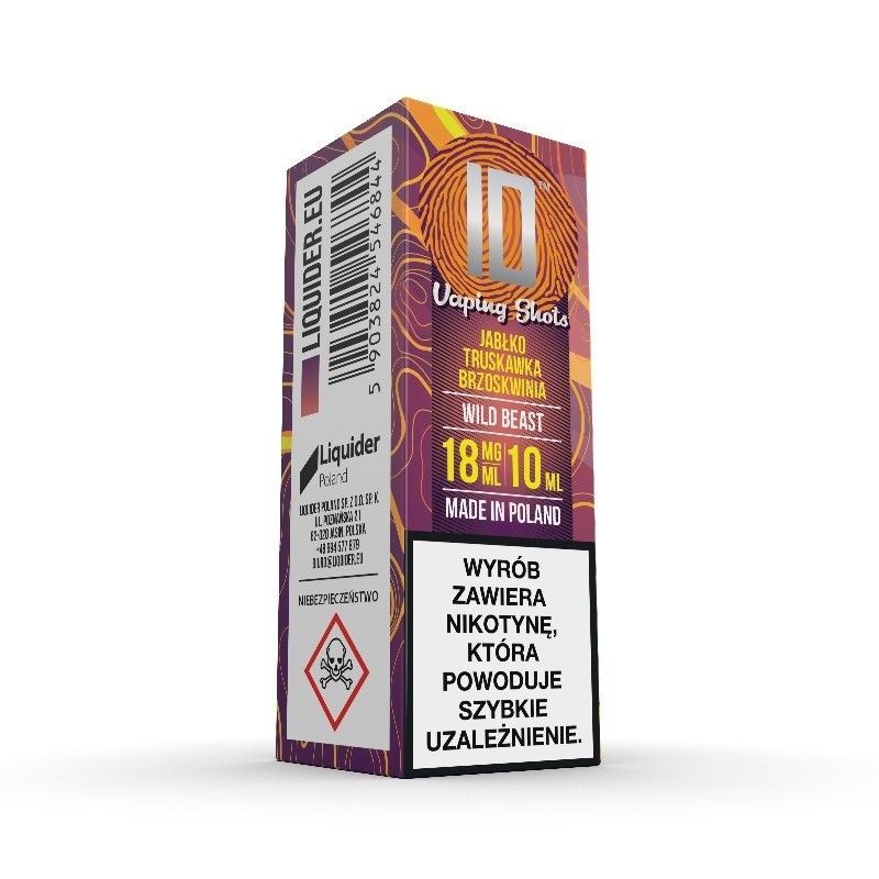 Liquid ID - 10ml Wild Beast 18mg (A25) | BigVapoteur