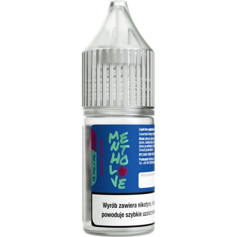 Liquid Mentholove Nicotine - Grape Escape 12mg | BigVapoteur