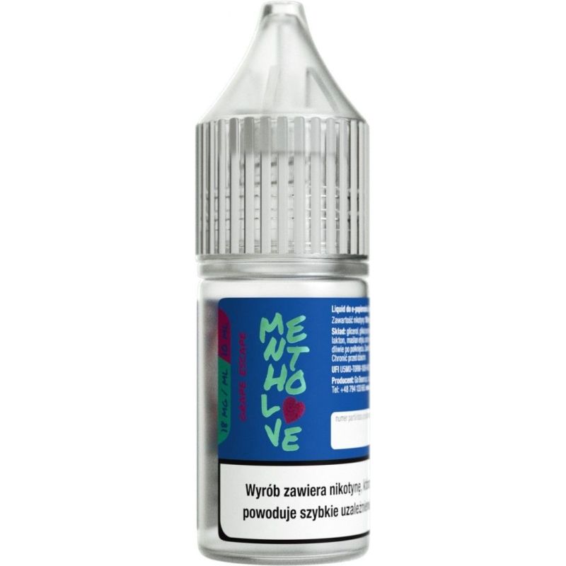Liquid Mentholove Nicotine - Grape Escape 18mg | BigVapoteur