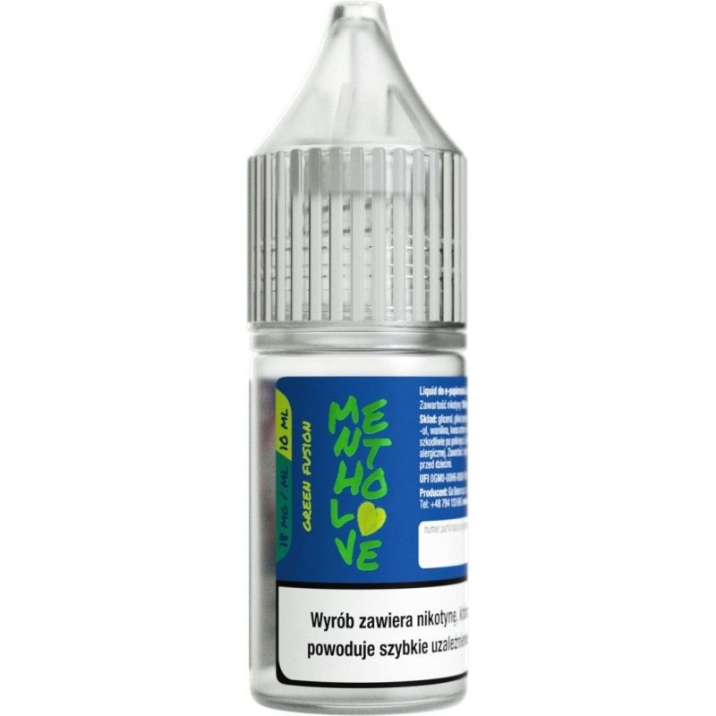 Liquid Mentholove Nicotine - Green Fusion 18mg | BigVapoteur