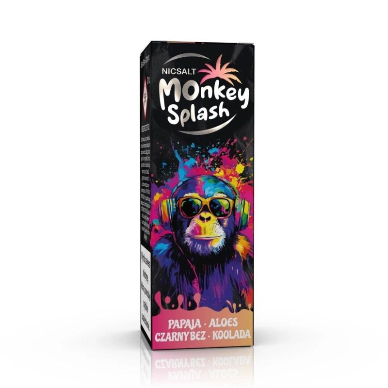 Liquid Monkey Splash Salt - Papaja Aloes Czarn | BigVapoteur