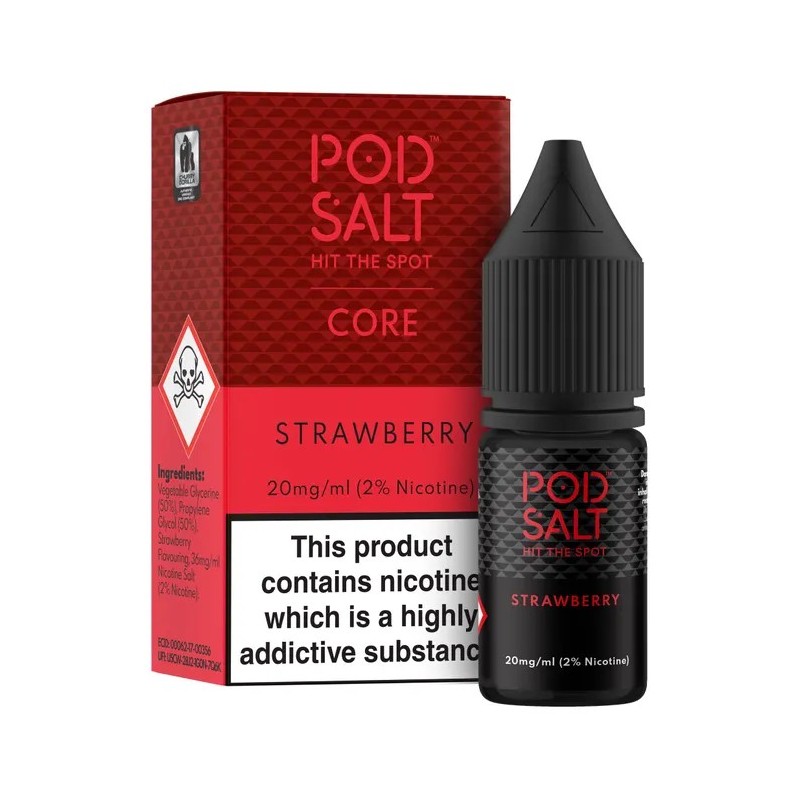 Pod Salt Core 20mg 10ml - Strawberry | BigVapoteur