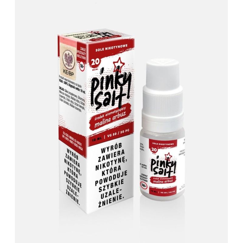 Liquid Pinky Vape Salt - 10ml Malina Arbuz 20m | BigVapoteur