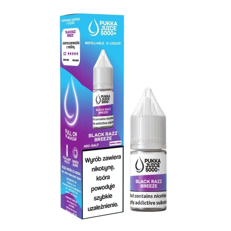 Liquid Pukka Juice Salt 5000 - Black Razz Bree | BigVapoteur