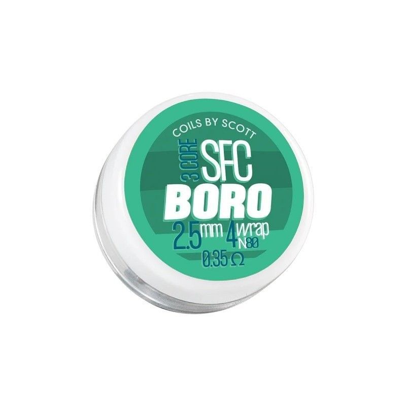 Coils by Scott 3 Core SFC Boro 0,35 ohm NI 80 | BigVapoteur