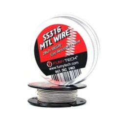 Fil résistif Bobine Fused Clapton SS316 MTL (28x2Ga+38Ga 5m) - Fumytech | BigVapoteur