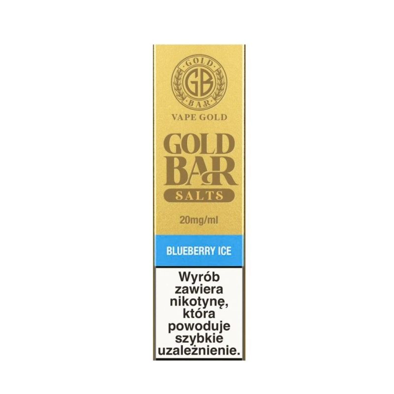 Liquid Gold Bar Salts - Blueberry Ice 20mg | BigVapoteur