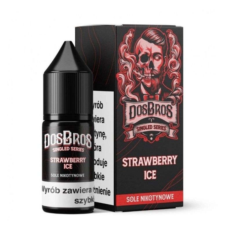 Liquid DosBros Salt 10ml - Strawberry Ice 20mg | BigVapoteur