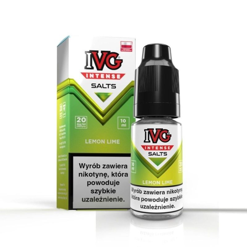 Liquid IVG Intense Salt 10ml - Lemon Lime 20mg | BigVapoteur