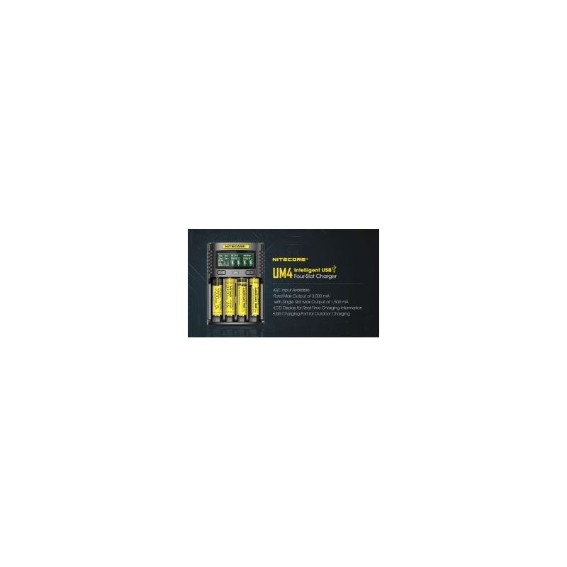 Nitecore - Ładowarka / Chargeur UM4 | BigVapoteur