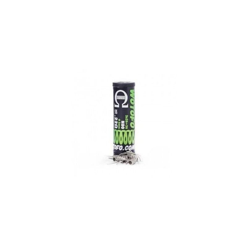 Wotofo - Ni80 Alien Wires Prebuilt Coil 3 * 28 | BigVapoteur
