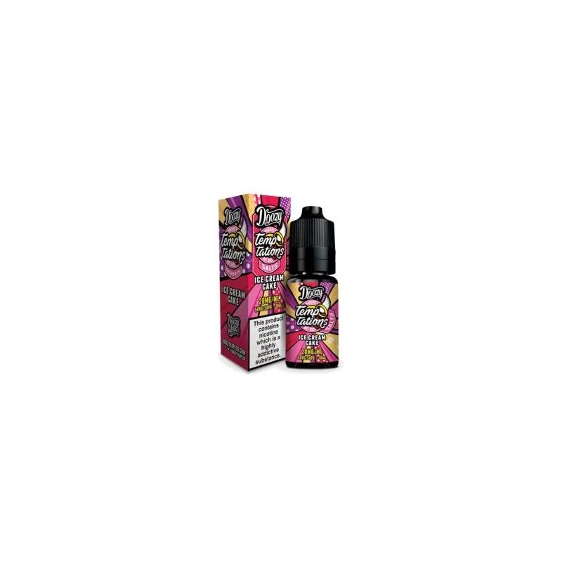 E-liquide Doozy Temptations Salts - Ice Cream Cake 20mg 10ml | BigVapoteur