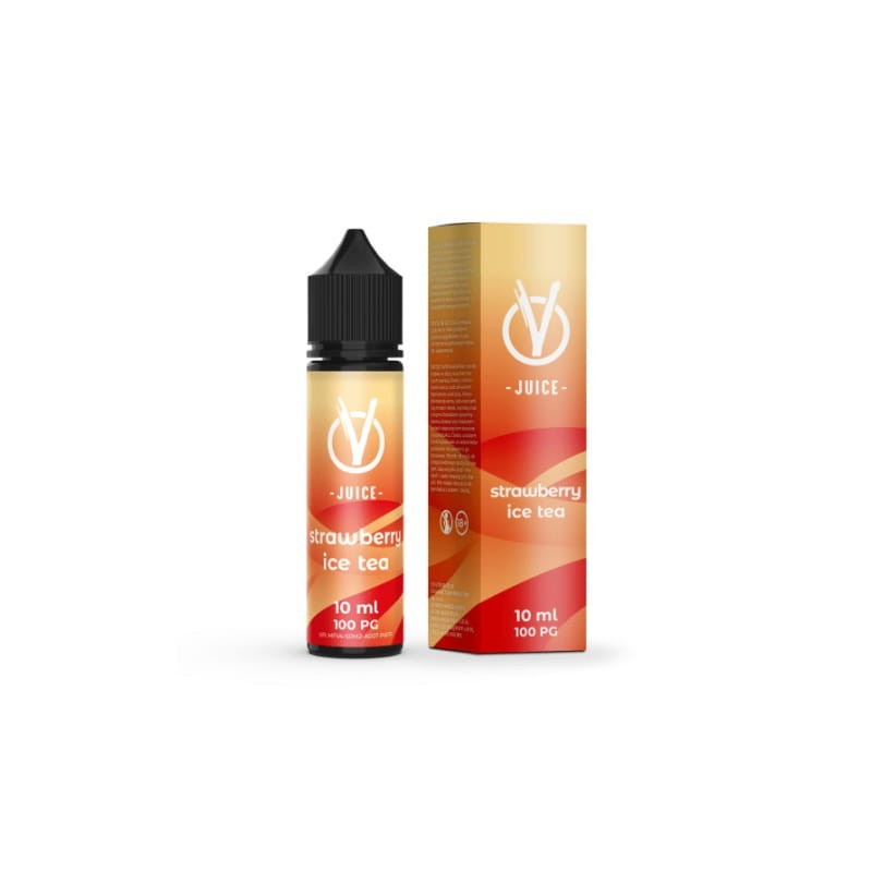 VBar VJuice Longfill - Strawberry Ice Tea 10/60ml | BigVapoteur