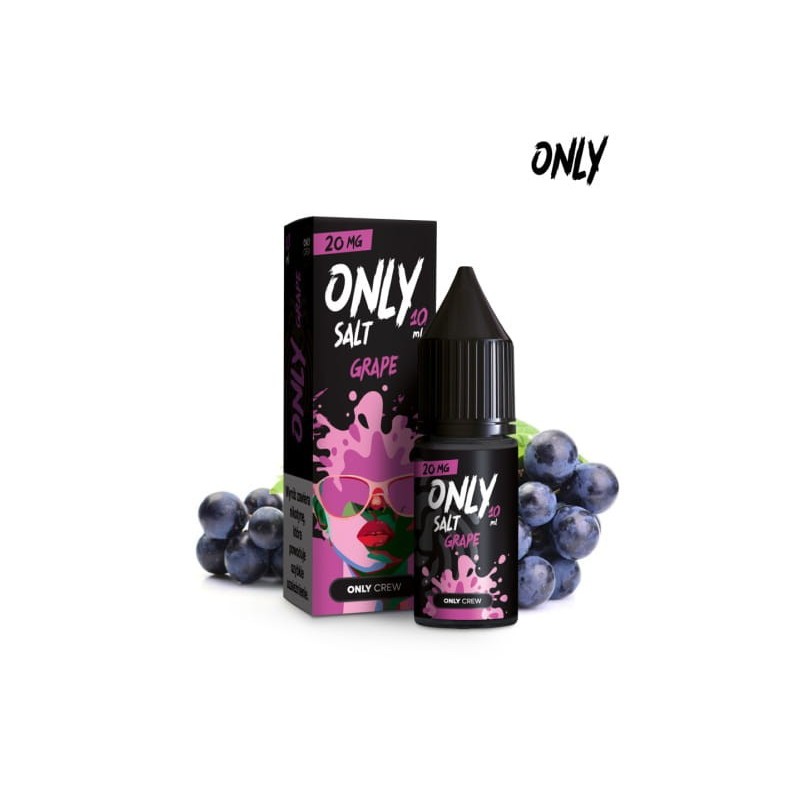 Only Salt 10ml - Grape 20mg | BigVapoteur