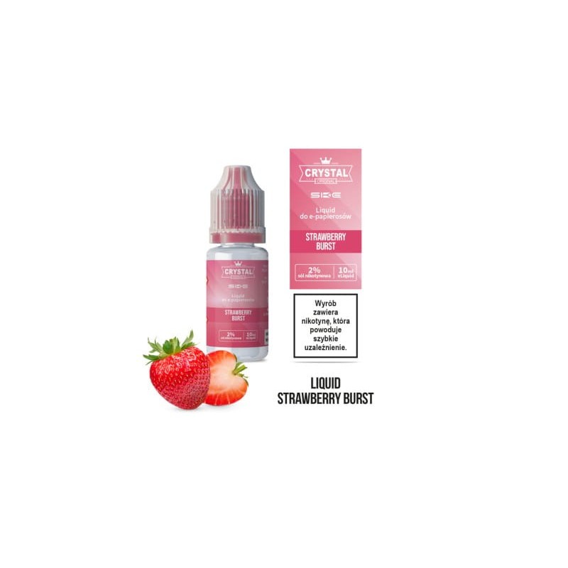 E-liquide Crystal Salt - Strawberry Burst 20mg 10ml | BigVapoteur