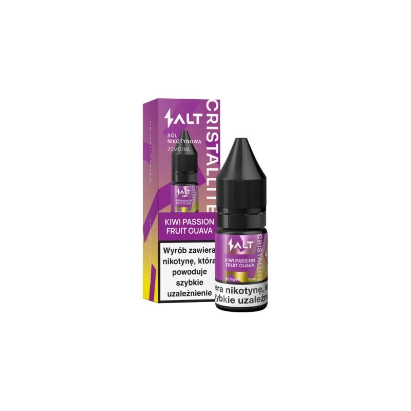 E-liquide CRISTALLITE Salt - Kiwi Fruit de la Passion Goyave 20mg 10ml | BigVapoteur