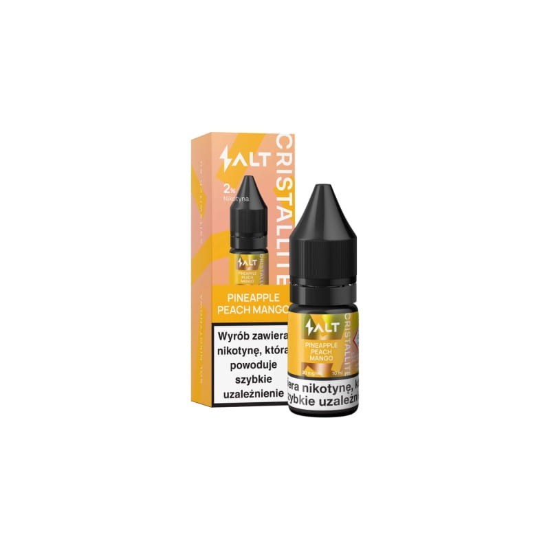 E-liquide CRISTALLITE Salt - Pêche Ananas Mangue 20mg 10ml | BigVapoteur