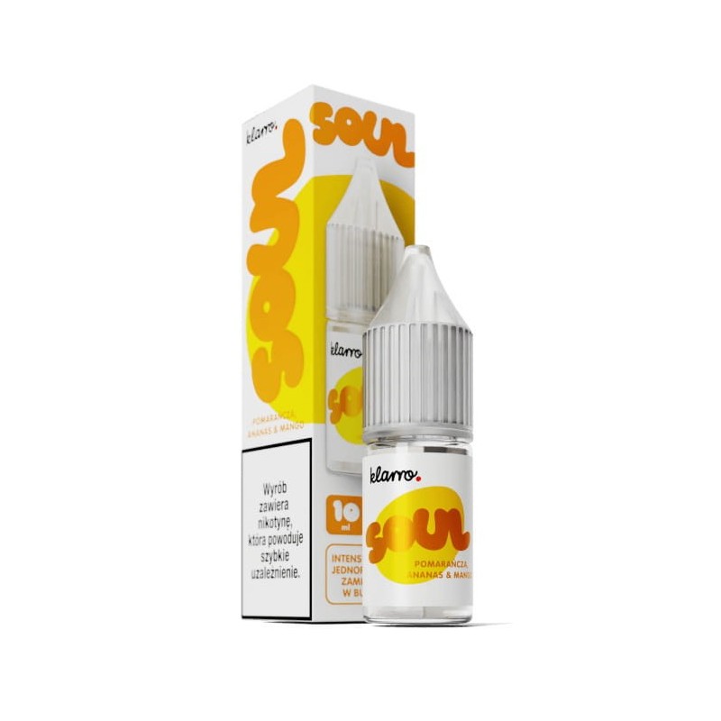 E-liquide Klarro Soul 10ml 20mg sel - Orange Ananas Mangue | BigVapoteur