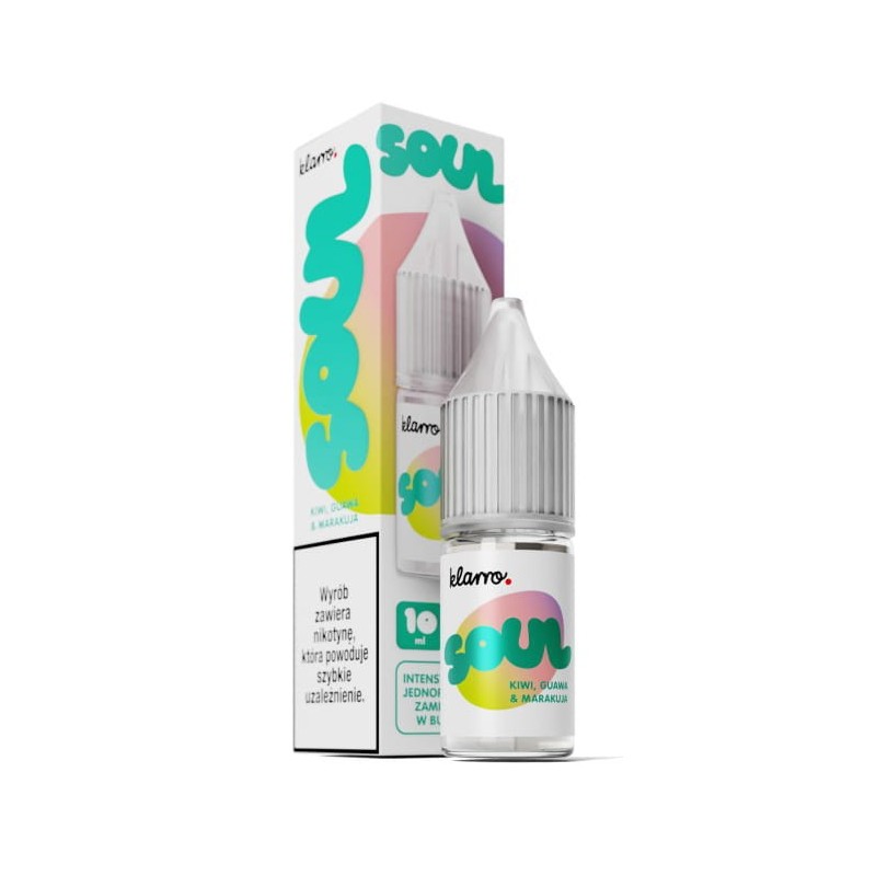 Klarro Soul E-liquid 10ml 20mg salt - Kiwi, Guava, Passion Fruit | BigVapoteur