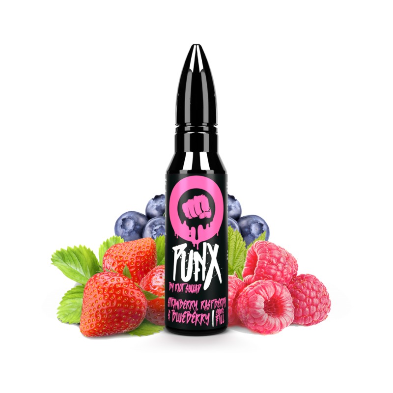Premix Riot Squad Punx - Strawberry, Raspberry & Blueberry 50/60ml | BigVapoteur