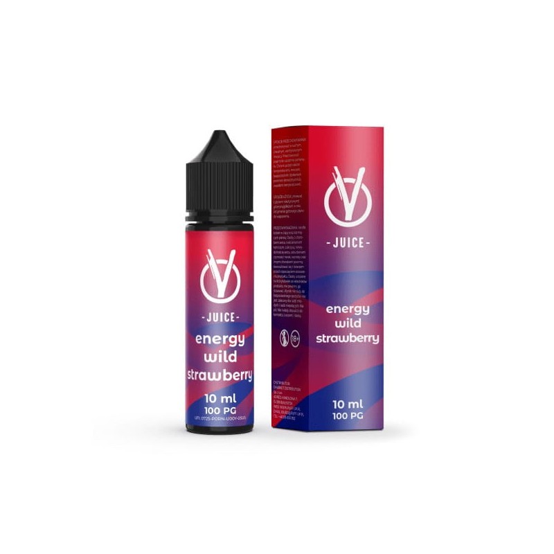 Longfill VBar VJuice - Energy Wild Strawberry 10/60ml | BigVapoteur