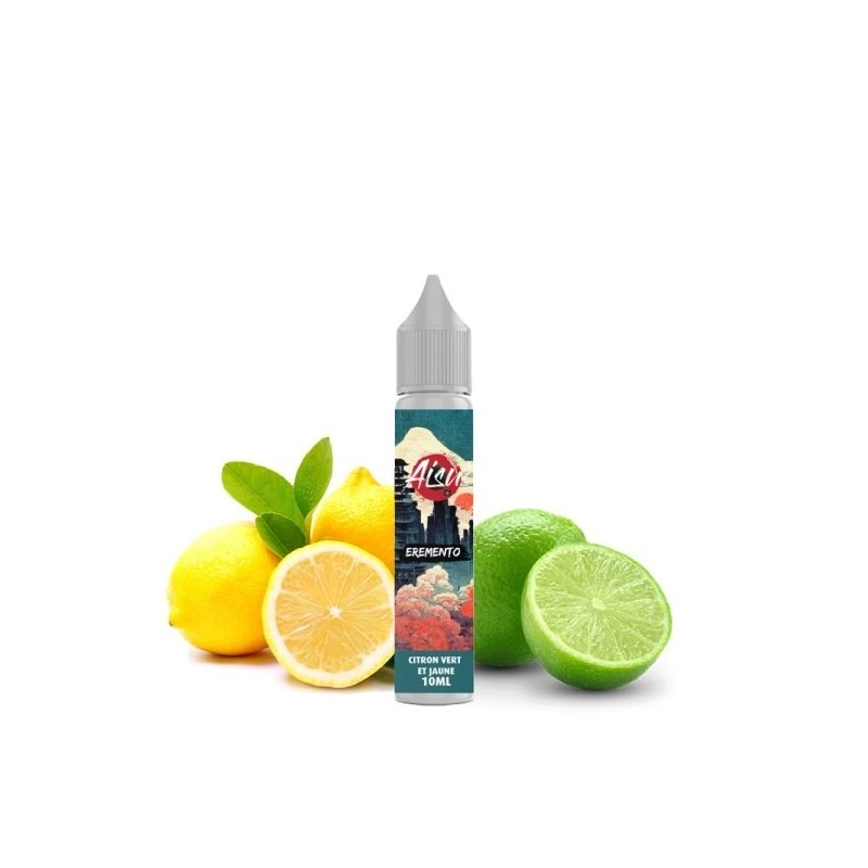 Aisu Eremento Salt - Green and Yellow Lemon 20mg 10ml | BigVapoteur