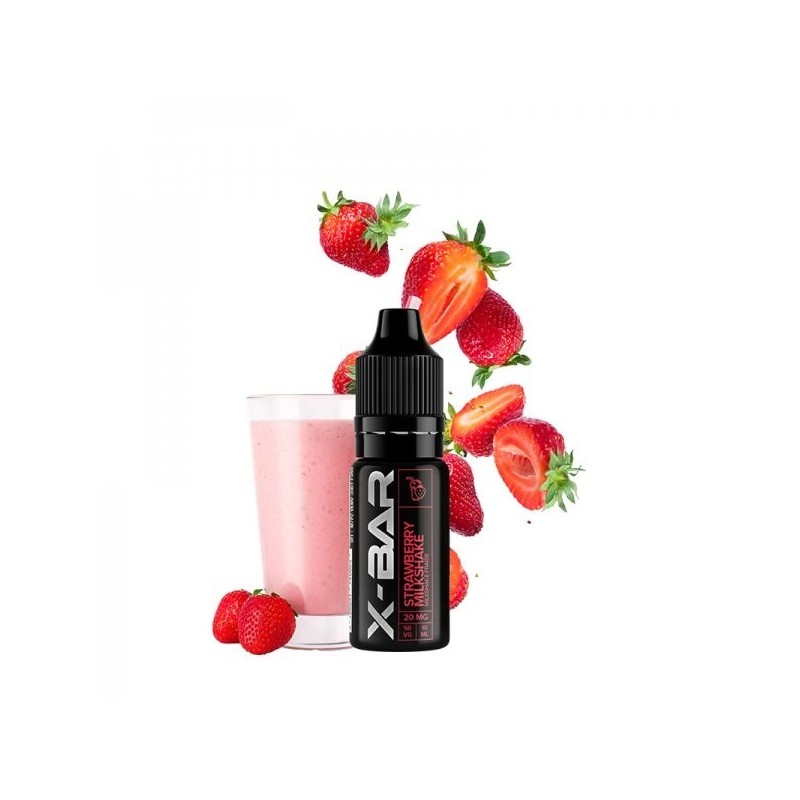 E-liquid X-Bar Salt 20mg - Strawberry Milkshake | BigVapoteur