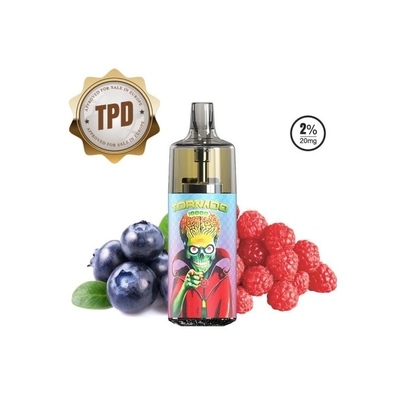 Tornado 10000 Puffs 20mg - Myrtille Framboise | BigVapoteur