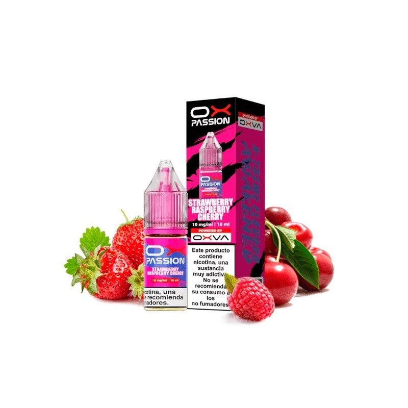 E-liquide Oxva Ox Passion Salts 20mg - Fraise Framboise Cerise | BigVapoteur