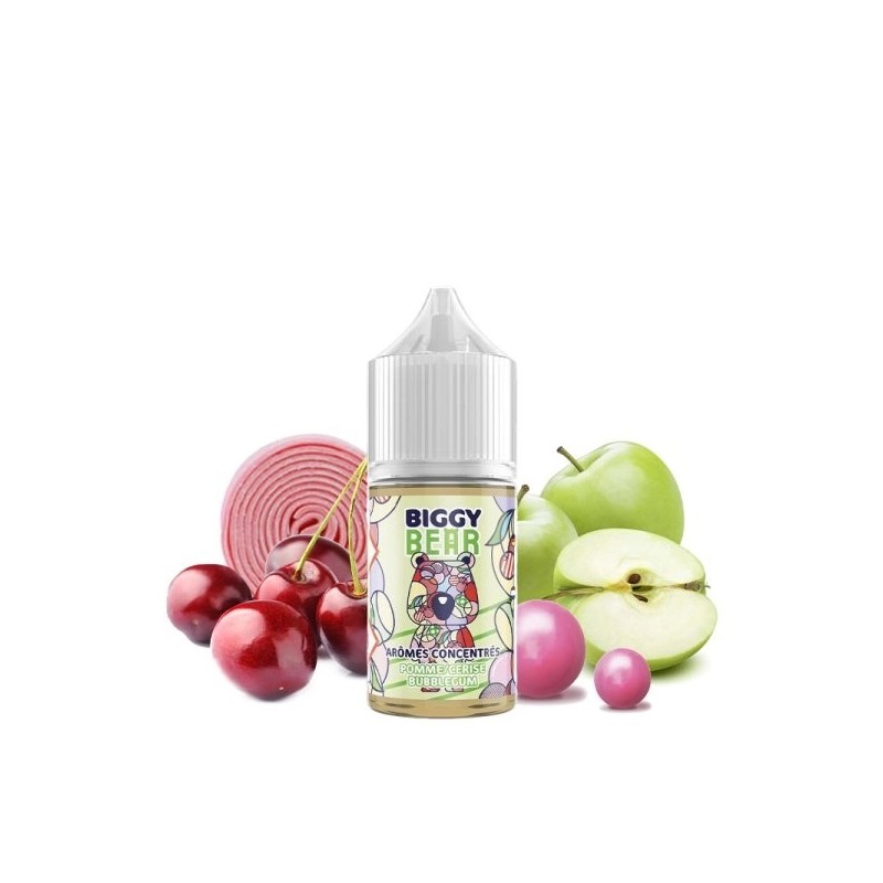 Arôme Biggy Bear - Pomme Cerise Bubble Gum Concentré 30ml | BigVapoteur