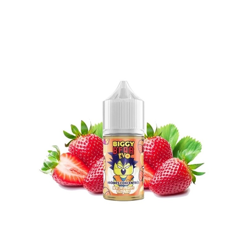 Arôme Biggy Bear EVO - Mix de Fraises Acidulées 30ml | BigVapoteur