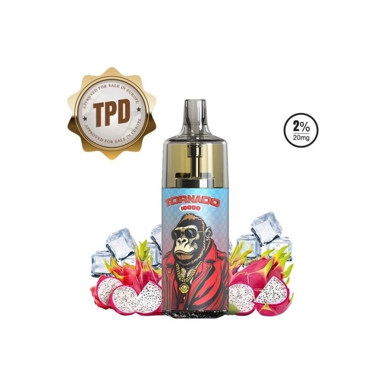 Tornado 10000 Puffs 20mg - Black Dragon Ice | BigVapoteur