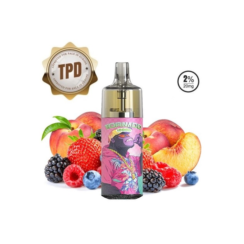 Tornado 10000 Puffs 20mg - Peach Berry | BigVapoteur