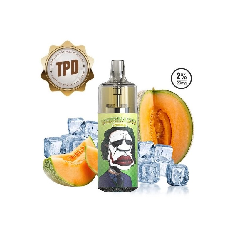 Tornado 10000 Puffs 20mg - Melon Ice | BigVapoteur