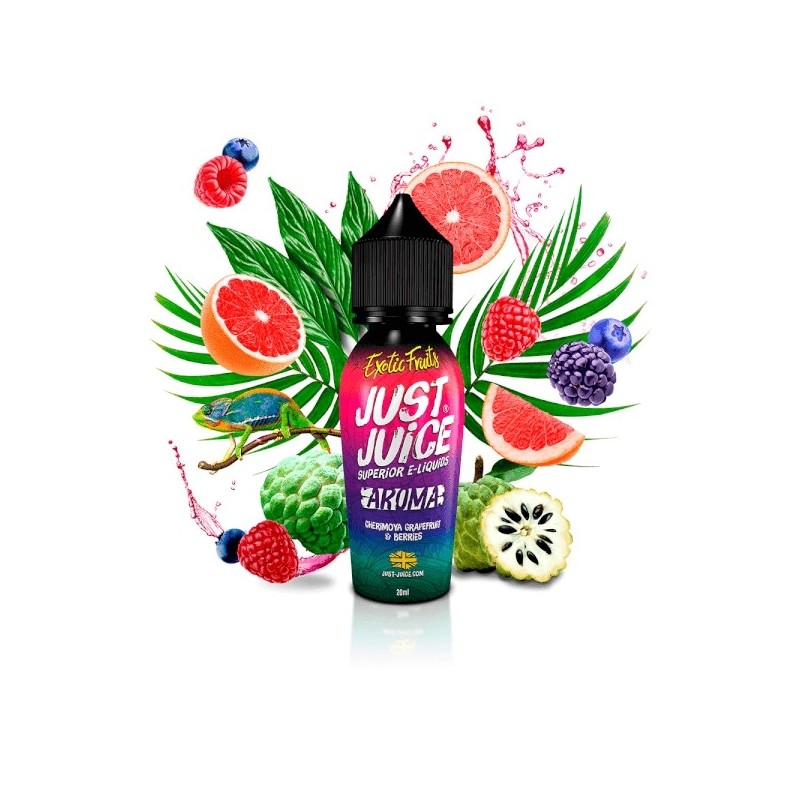 Longfill Just Juice Exotic Fruits - Cherimoya Grapefruit and Berries 20/60ml | BigVapoteur