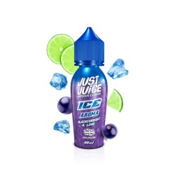 Longfill Just Juice Ice - Blackcurrant and Lime 20/60ml | BigVapoteur