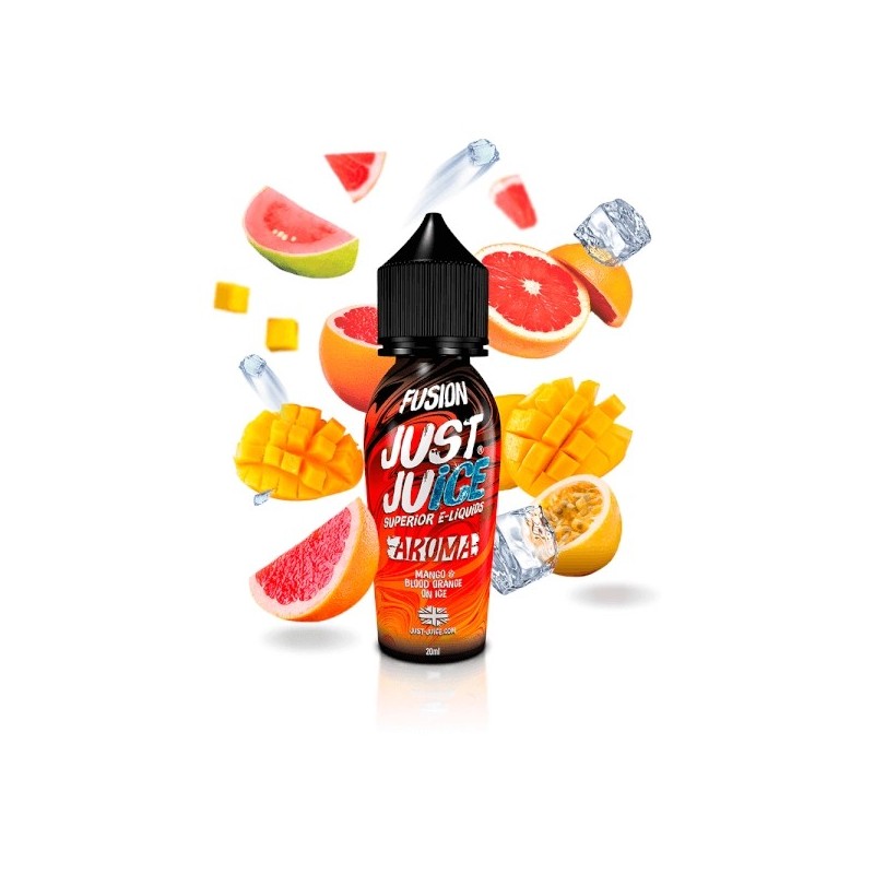 Longfill Just Juice Fusion - Mangue et Orange Sanguine Glacé 20/60ml | BigVapoteur