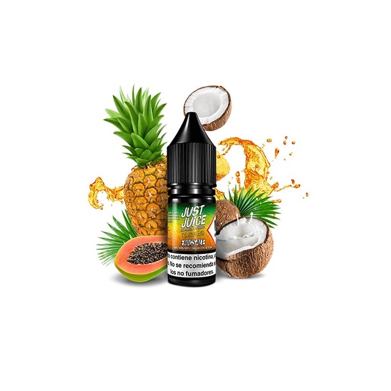 E-liquide Just Juice Exotic Fruit Salts - Papaye, Ananas & Noix de Coco 20mg 10ml | BigVapoteur