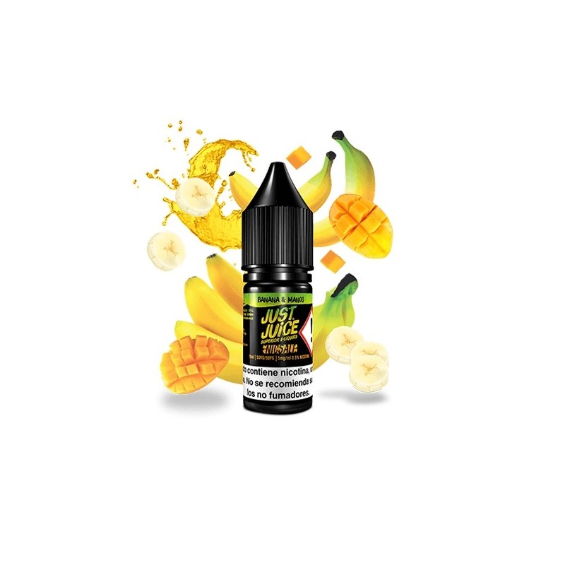 Liquid Just Juice Iconic Fruit Salts - Banana & Mango 20mg 10ml | BigVapoteur