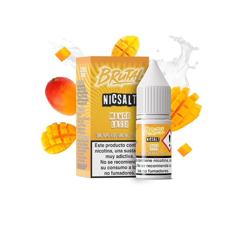 Liquid Just Juice Brutal Drinks Salts - Mango Lassi 20mg 10ml | BigVapoteur