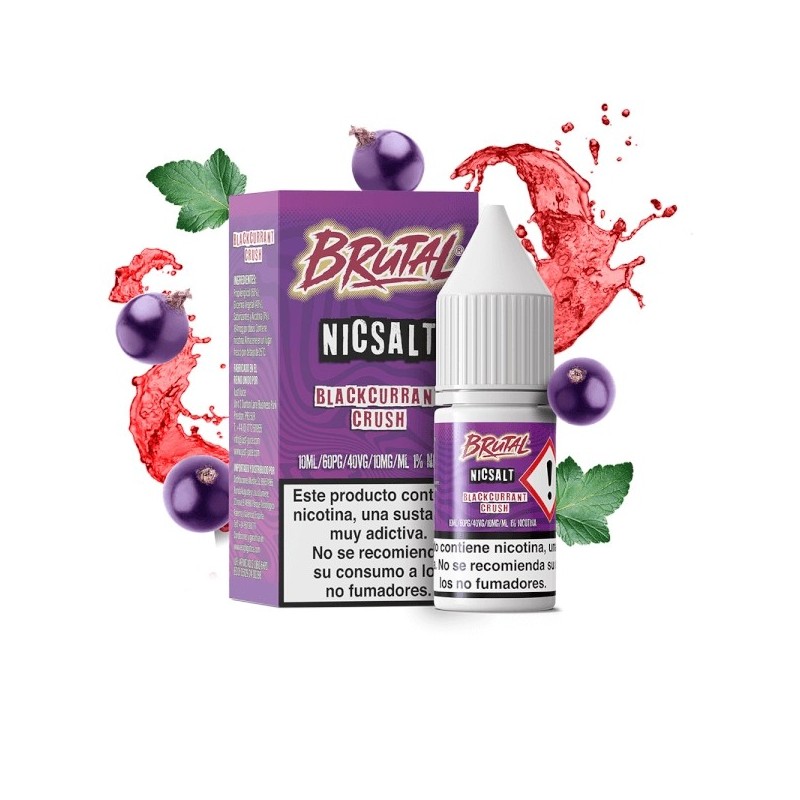 Just Juice Brutal Drinks Salts - Blackcurrant Crush 20mg 10ml | BigVapoteur