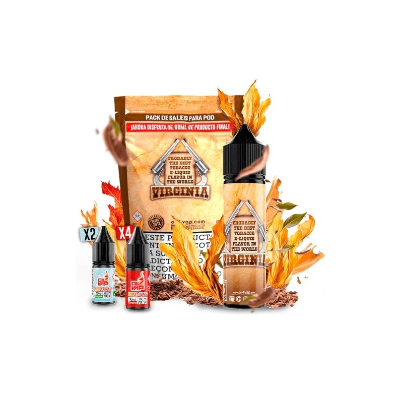 Longfill Oil4vap - Virginia (Pack) 16/60ml | BigVapoteur