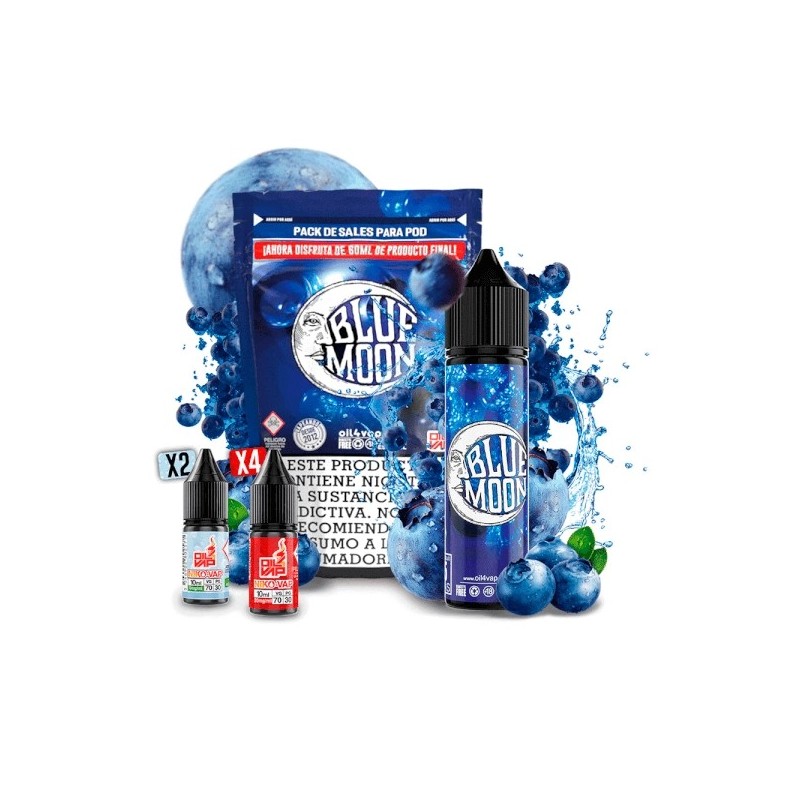 Longfill Oil4vap - Blue Moon (Pack) 16/60ml | BigVapoteur