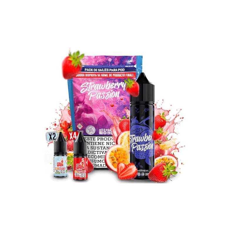 Longfill Oil4vap - Strawberry Passion (Pack) 16/60ml | BigVapoteur