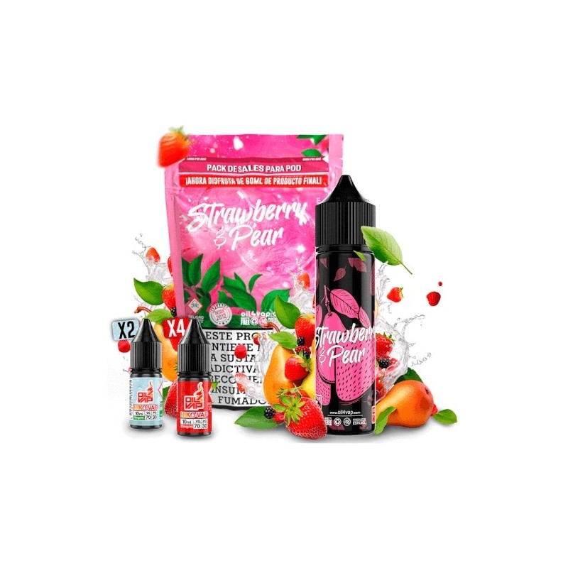 Longfill Oil4vap - Strawberry and Pear (Pack) 16/60ml | BigVapoteur